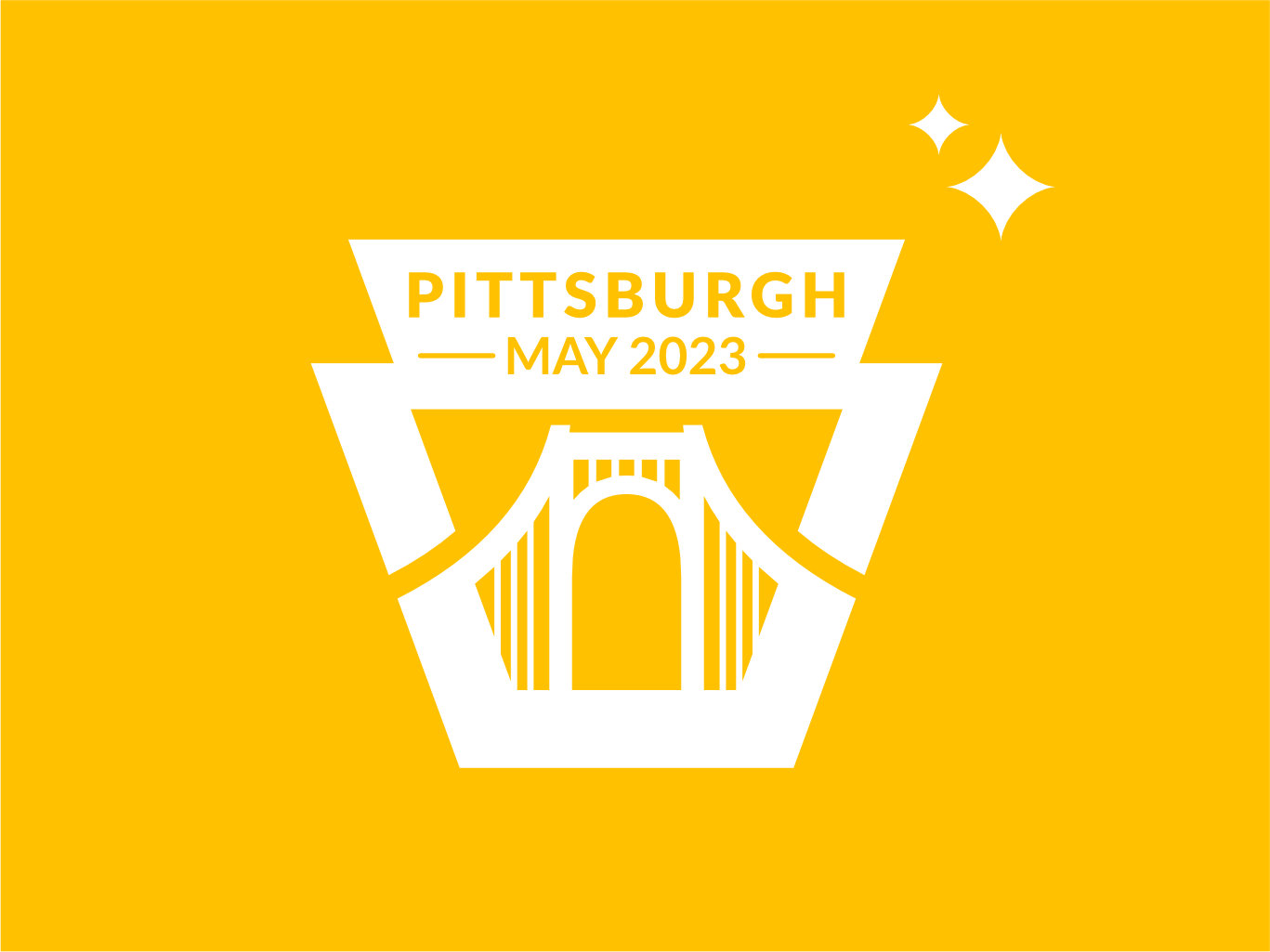 Passport style stamp for Pittsburgh