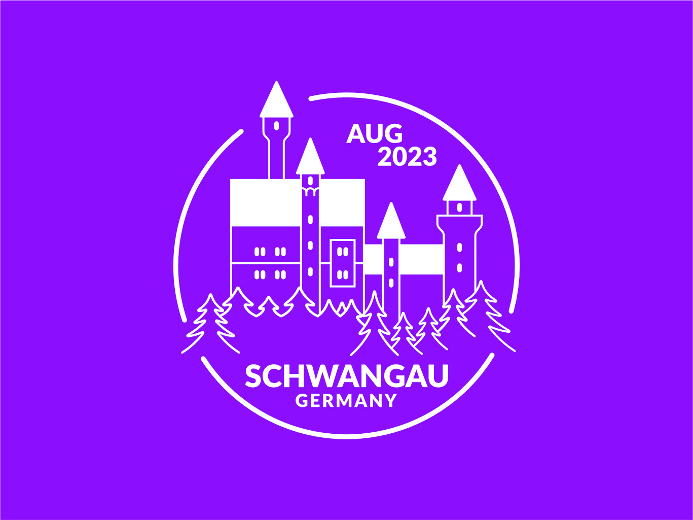 Passport style stamp for Schwangau